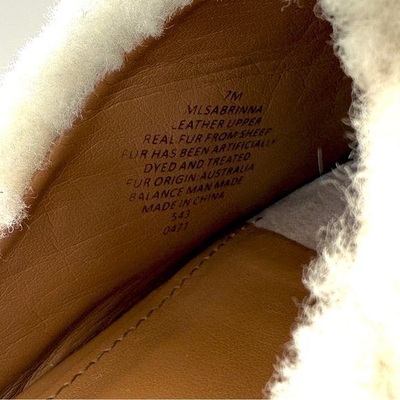 Marc Fisher Genuine Shearling Leather Mule - Picture 2 of 7